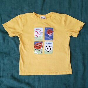 Vintage Buster Brown Boys Yellow Sports Shirt - Size 4T - EUC - Baseball, Soccer